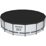 Каркасный бассейн BESTWAY STEEL PRO MAX 457х107см, 14970л + фильтр-насос 3028 л/ч, тент, лестница 56488 BW